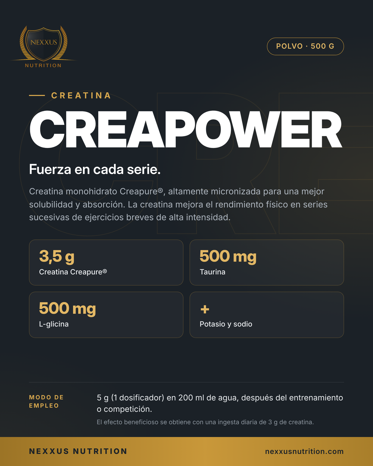 CREAPOWER NEUTRO 500G